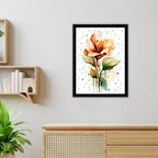BLUSHING BLOOM - Framed Abstract Poster