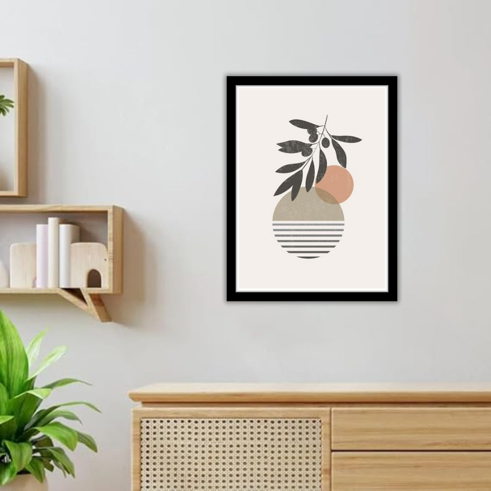 Serene Sprig - Framed Abstract Poster