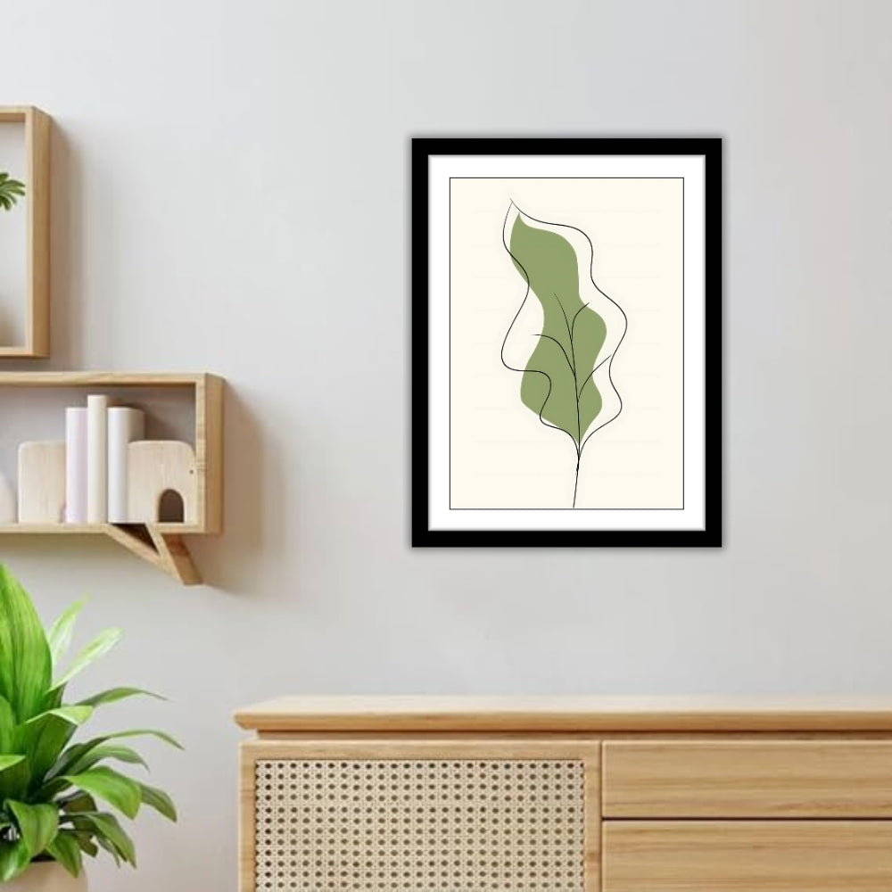 VIRIDIS FOLIUM - Framed Abstract Poster
