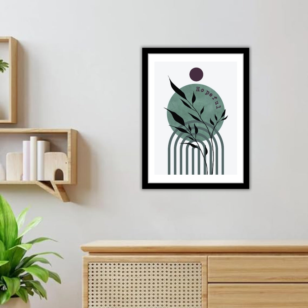 VERDANT ECHO - Framed Abstract Poster