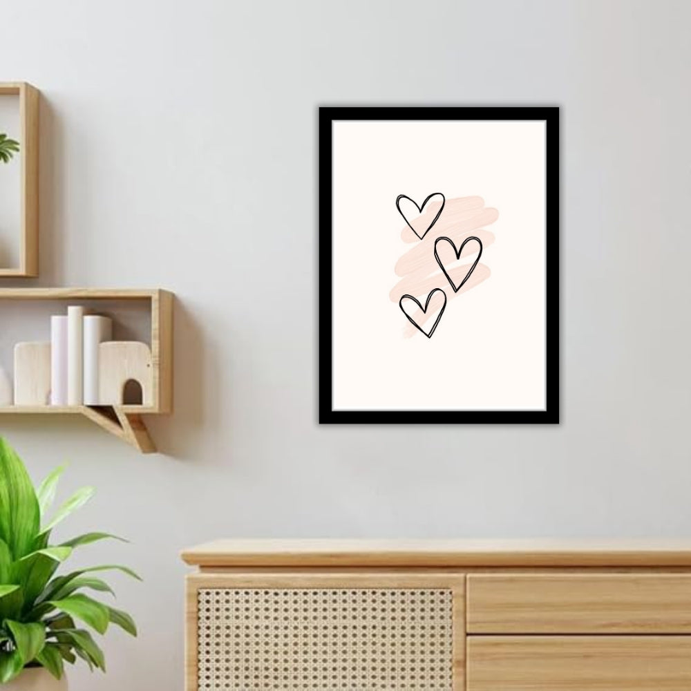 BLOOMING HEARTS - Framed Abstract Poster