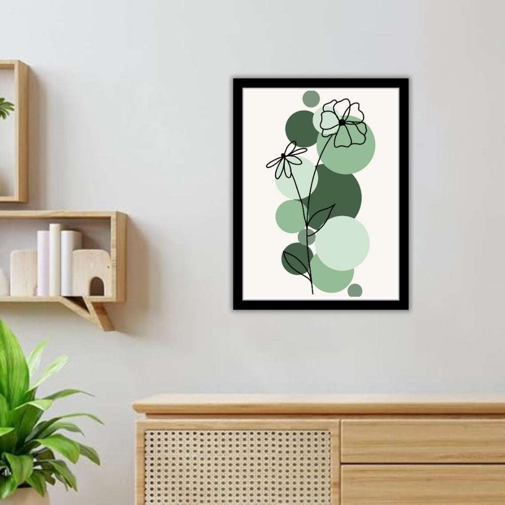 SIMPLE FLORA - Framed Abstract Poster