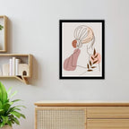 LEAFY LADY - Framed Abstract Poster