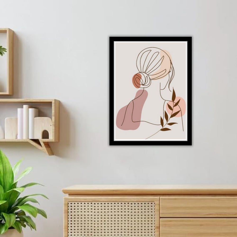 LEAFY LADY - Framed Abstract Poster