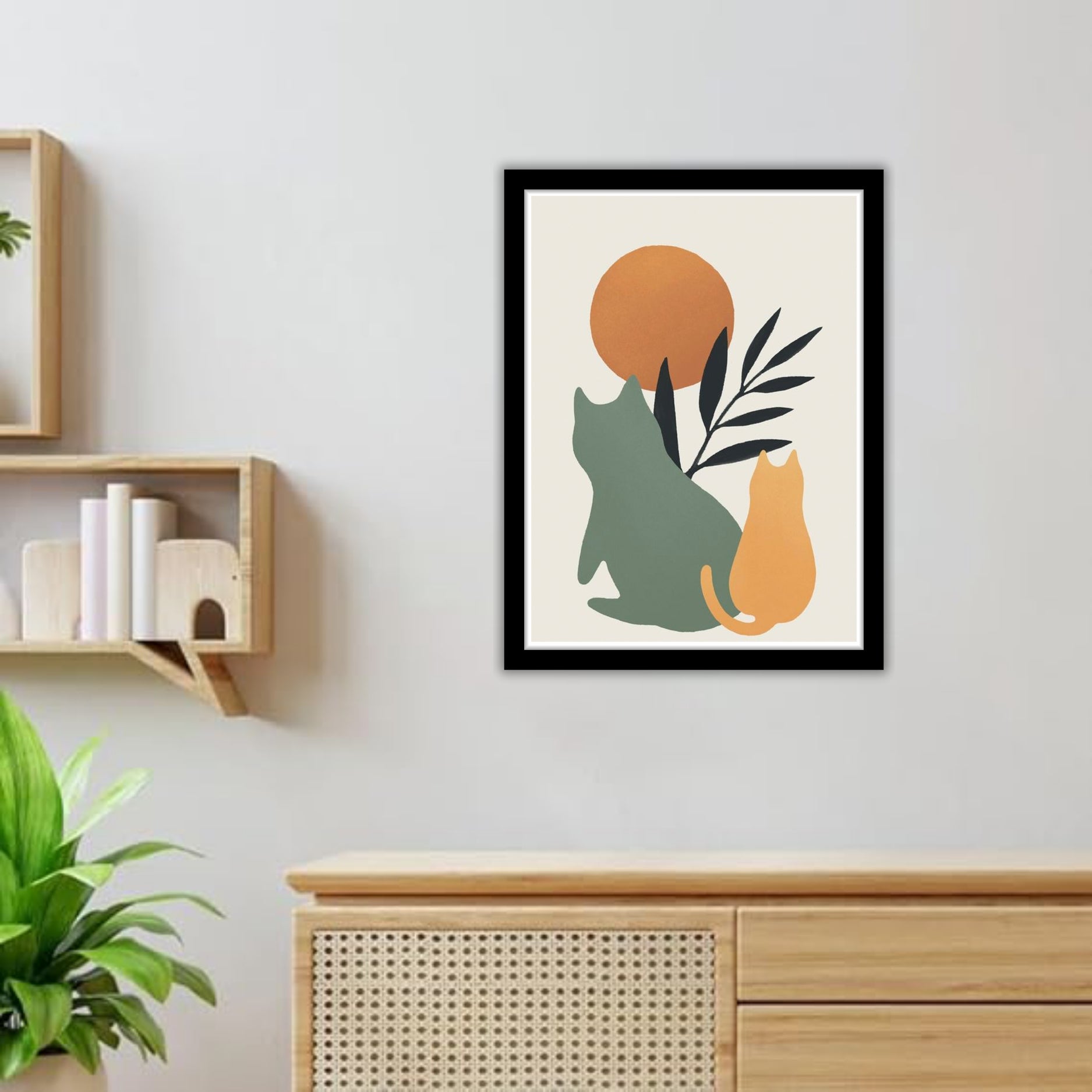 Meowjesty - Framed Abstract Poster