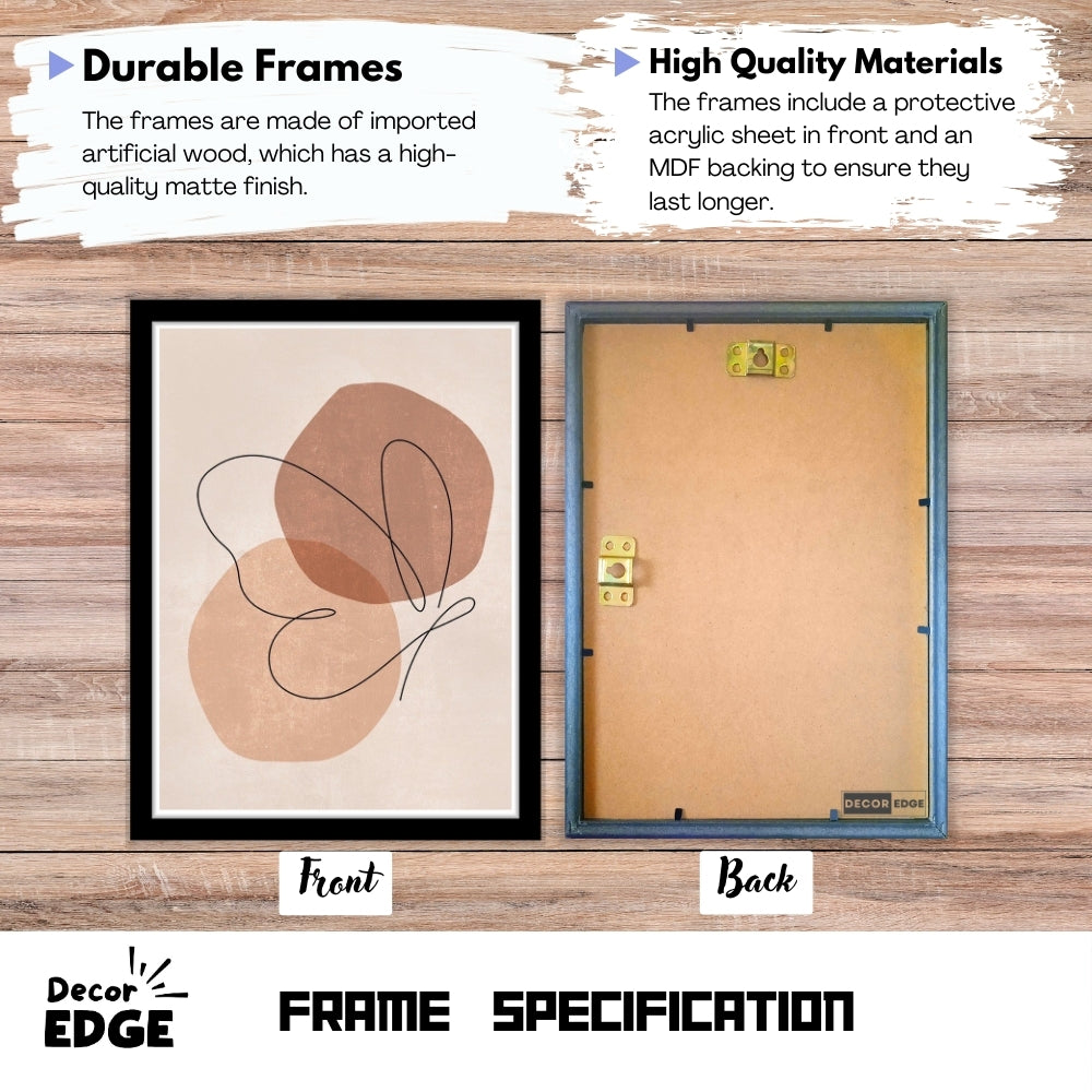 BINARY BOND - Framed Abstract Poster