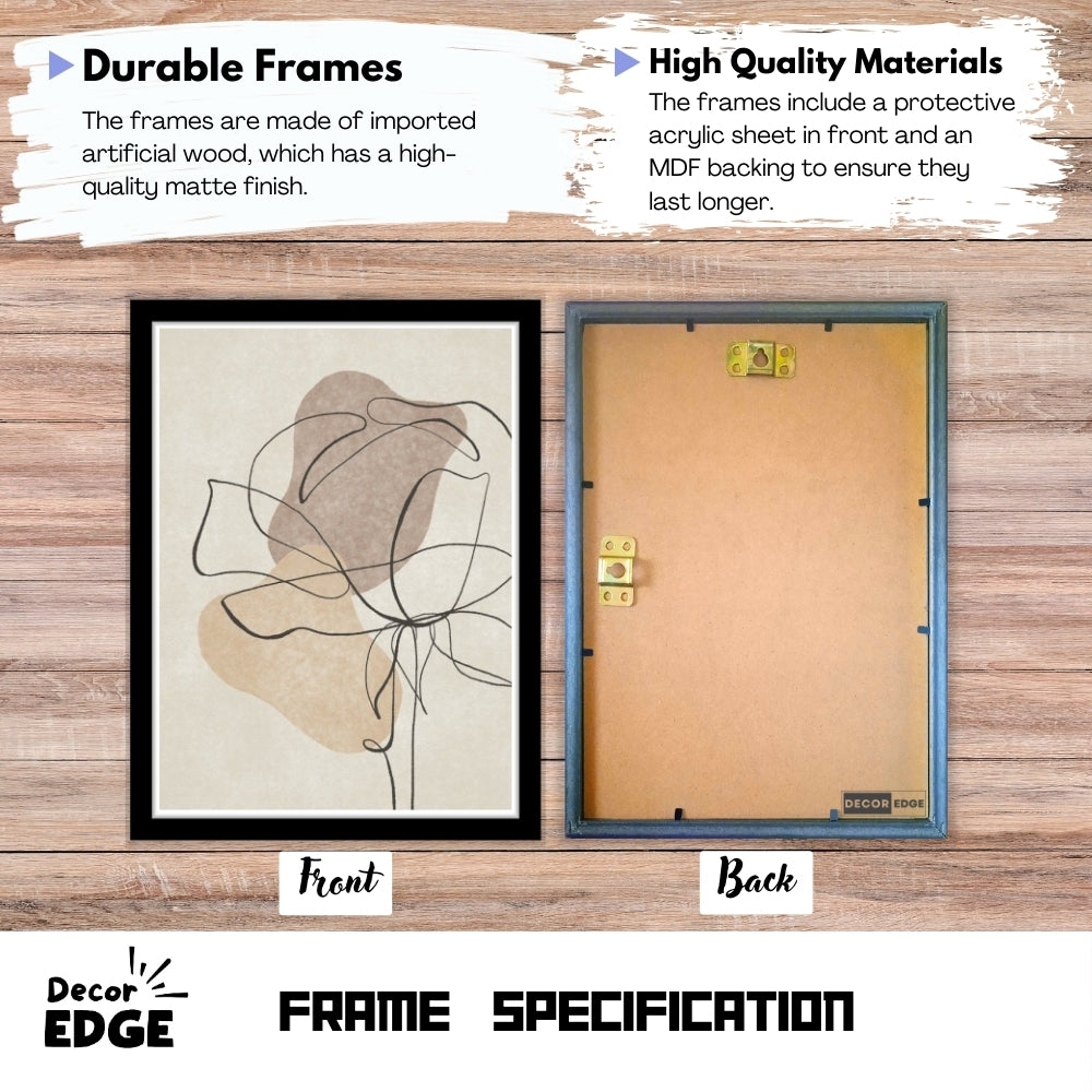 LINE BLOOM - Framed Abstract Poster