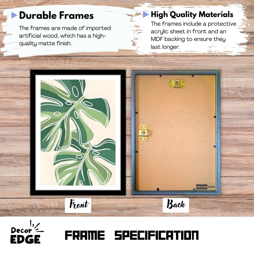 MONSTERA WHIMSY - Framed Abstract Poster