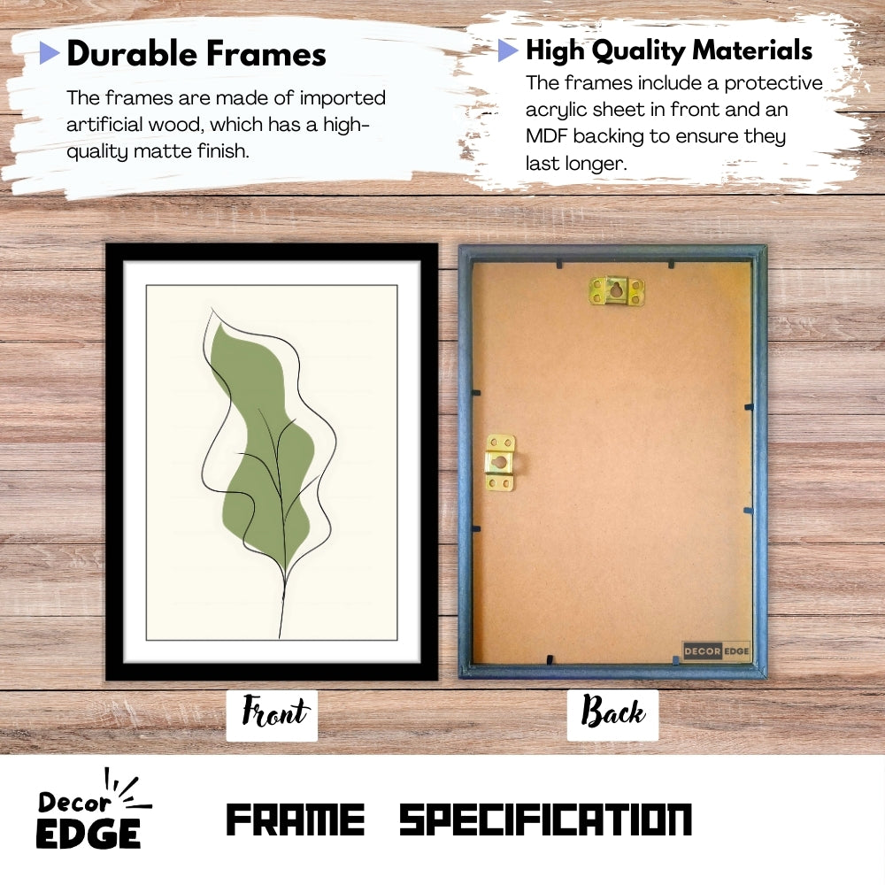 VIRIDIS FOLIUM - Framed Abstract Poster