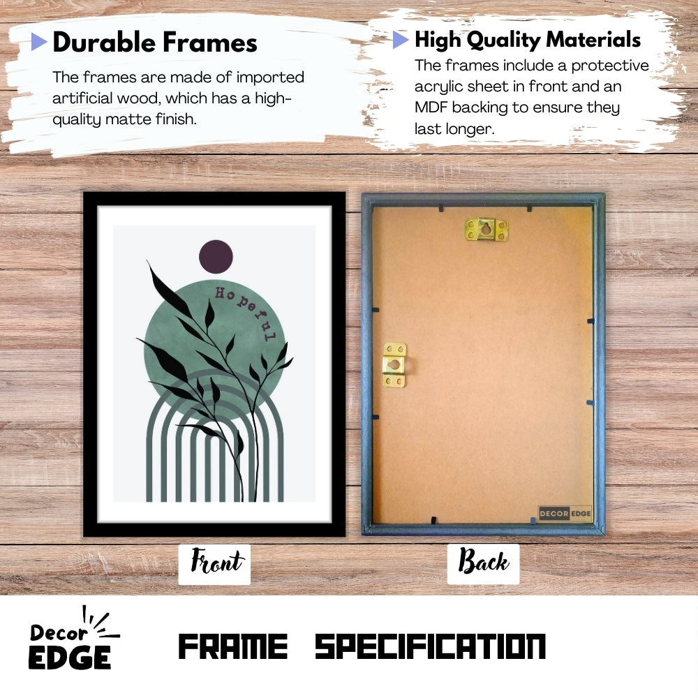 VERDANT ECHO - Framed Abstract Poster