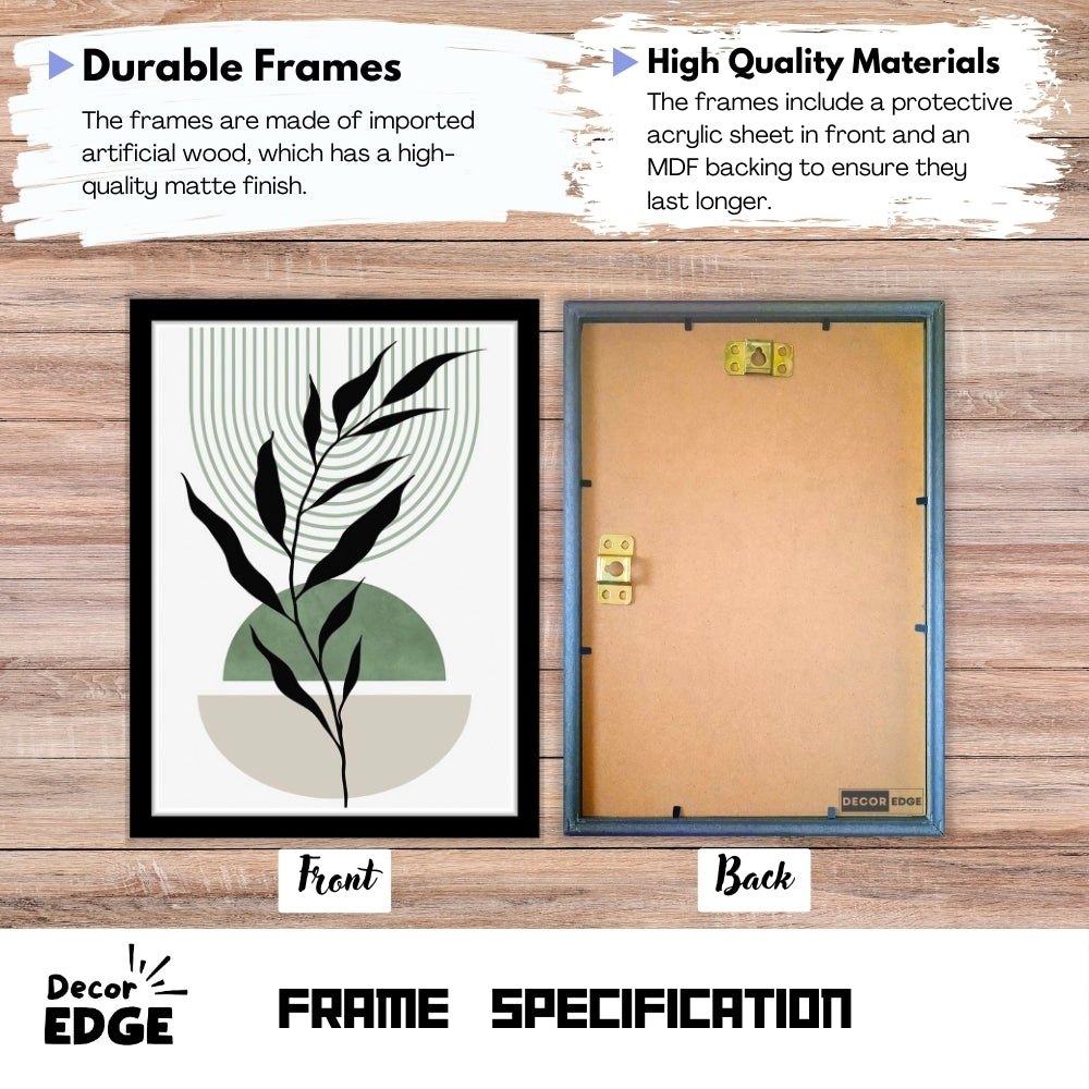 LEAF MOTIF - Framed Abstract Poster