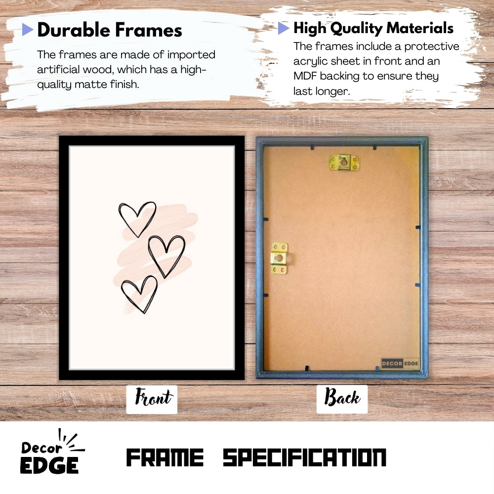 BLOOMING HEARTS - Framed Abstract Poster