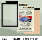 MUSTANG SHELBY GT350 - Framed Car Poster