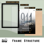 PORSCHE 911 GT3 RS - Framed Car Poster