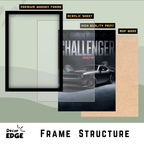 CHALLENGER SRT8 - Framed Car Poster