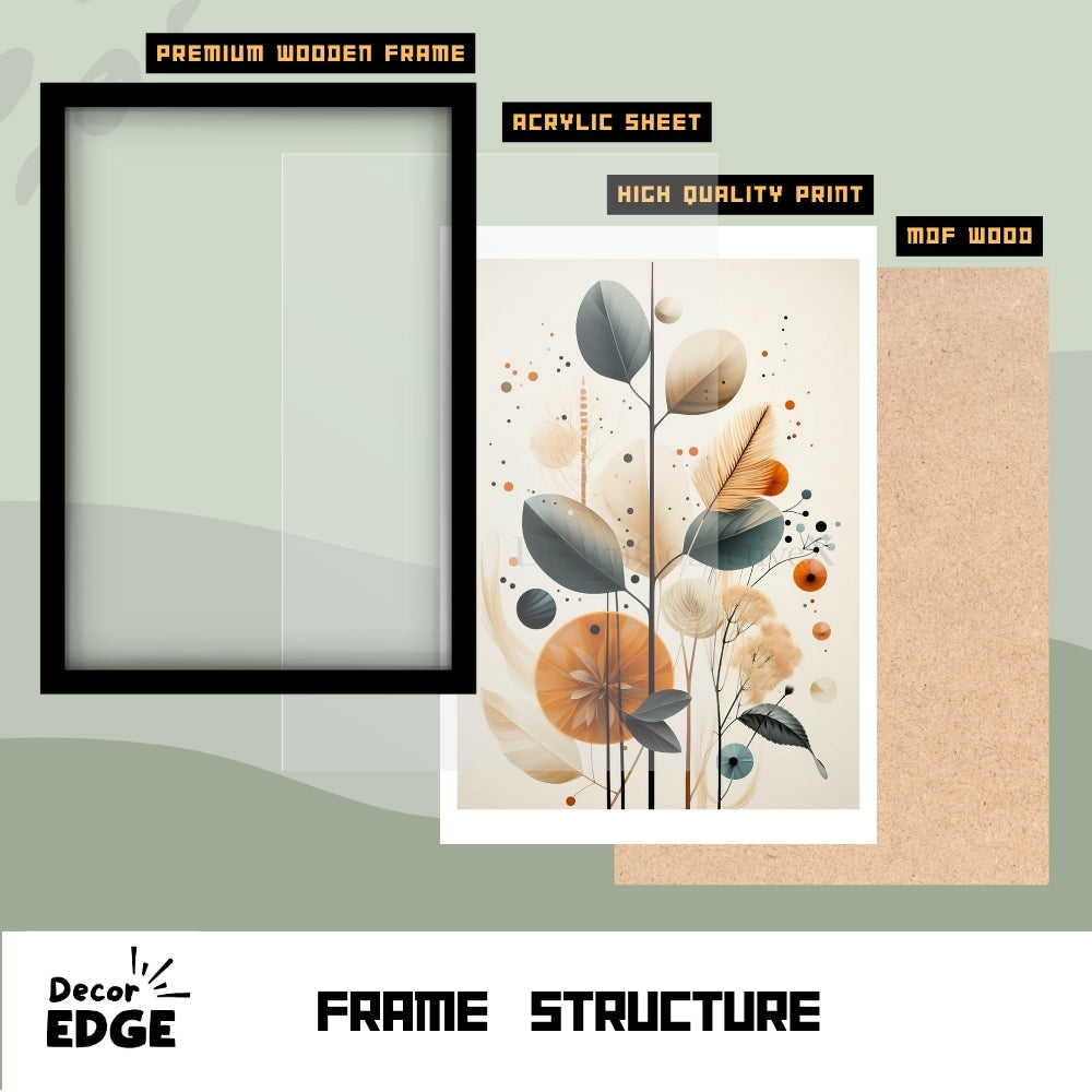 A TOUCH OF COLOUR - Framed Abstract Poster