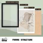 LINE BLOOM - Framed Abstract Poster