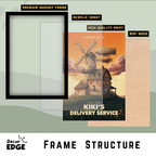 KIKIS DELIVERY SERVICE- Framed Ghibli Anime Poster
