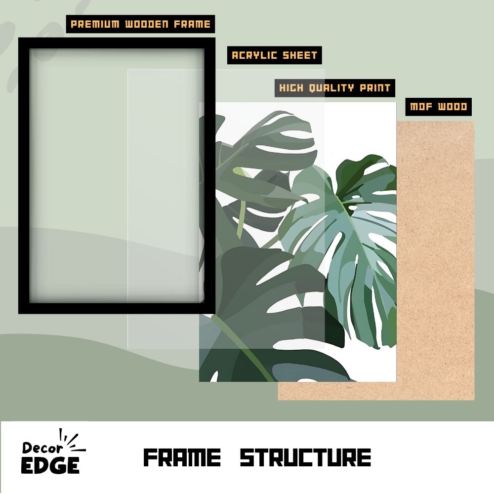 TROPICAL CANOPY - Framed Abstract Poster