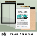 MERCEDES LEWIS CARL HAMILTON 44 - Framed Car Poster
