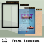 FIAT CLASSIC 1980 V2 - Framed Car Poster