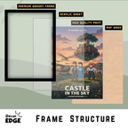 CASTLE IN THE SKY- Framed Ghibli Anime Poster