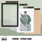 VERDANT ECHO - Framed Abstract Poster