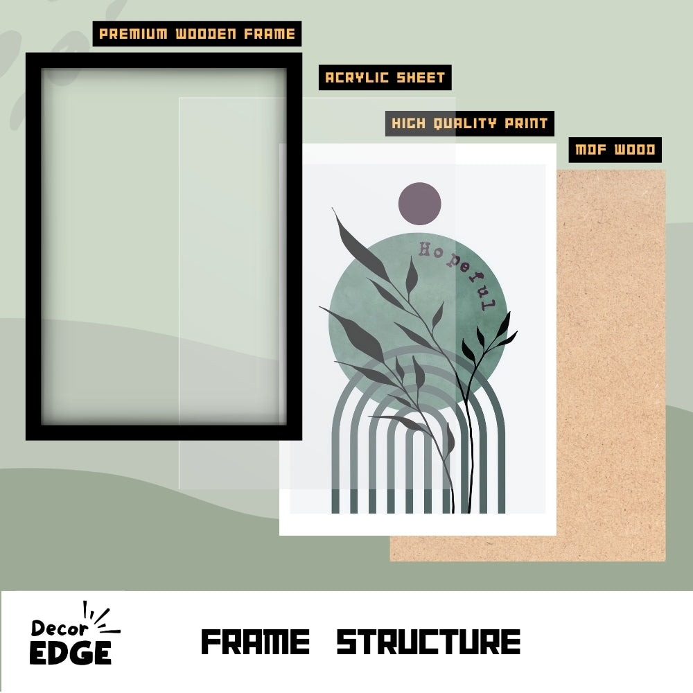 VERDANT ECHO - Framed Abstract Poster