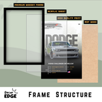DODGE CHALLENGER SRT - Framed Car Poster