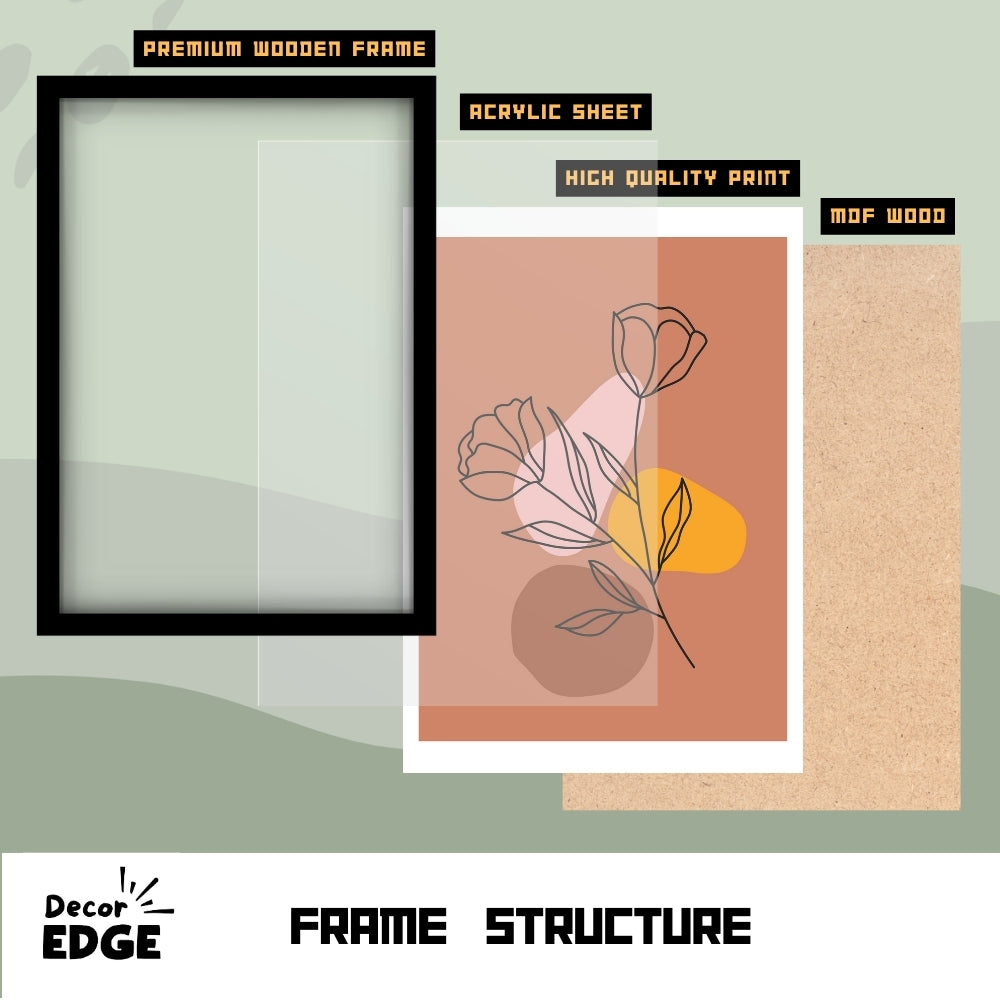 WISPY BLOOM - Framed Abstract Poster