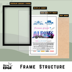 ALPINE PIERRE GASLY 10 - Framed Car Poster