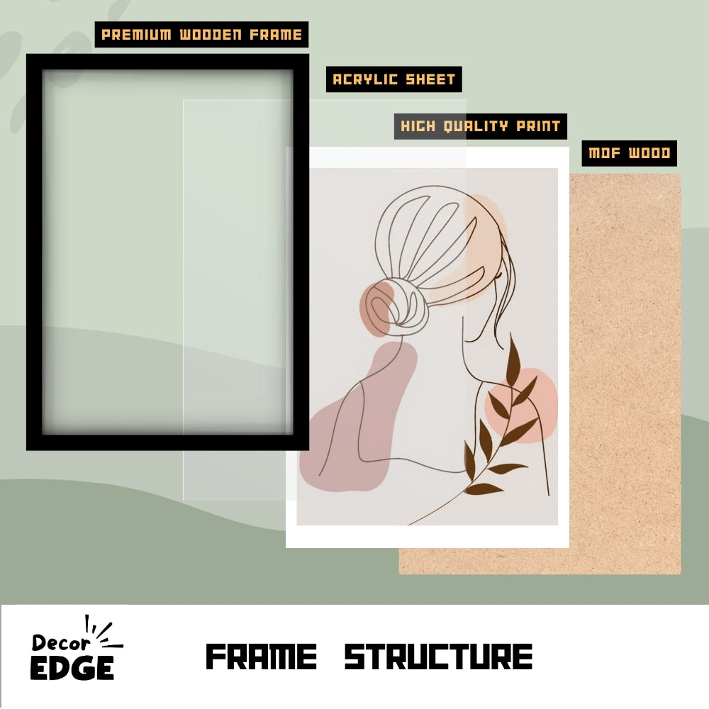 LEAFY LADY - Framed Abstract Poster