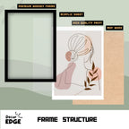 LEAFY LADY - Framed Abstract Poster