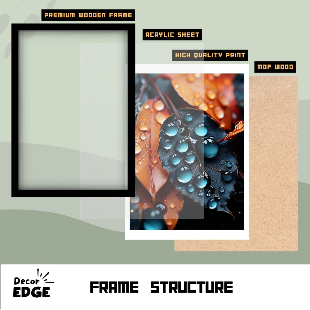 HYDRATED HEART - Framed Abstract Poster