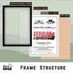 FERRARI CHARLES MARC LECLERC 16 - Framed Car Poster