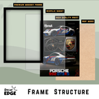 PORSCHE 992 GT3RS - Framed Car Poster