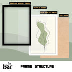 VIRIDIS FOLIUM - Framed Abstract Poster
