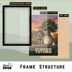 MY NEIGHBOUR TOTORO- Framed Ghibli Anime Poster