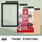 FERRARI F40 - Framed Car Poster