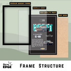 CHEVROLET CLASSIC C-10 V1 - Framed Car Poster