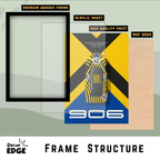PORSCHE 906 CARRERA 6 - Framed Car Poster