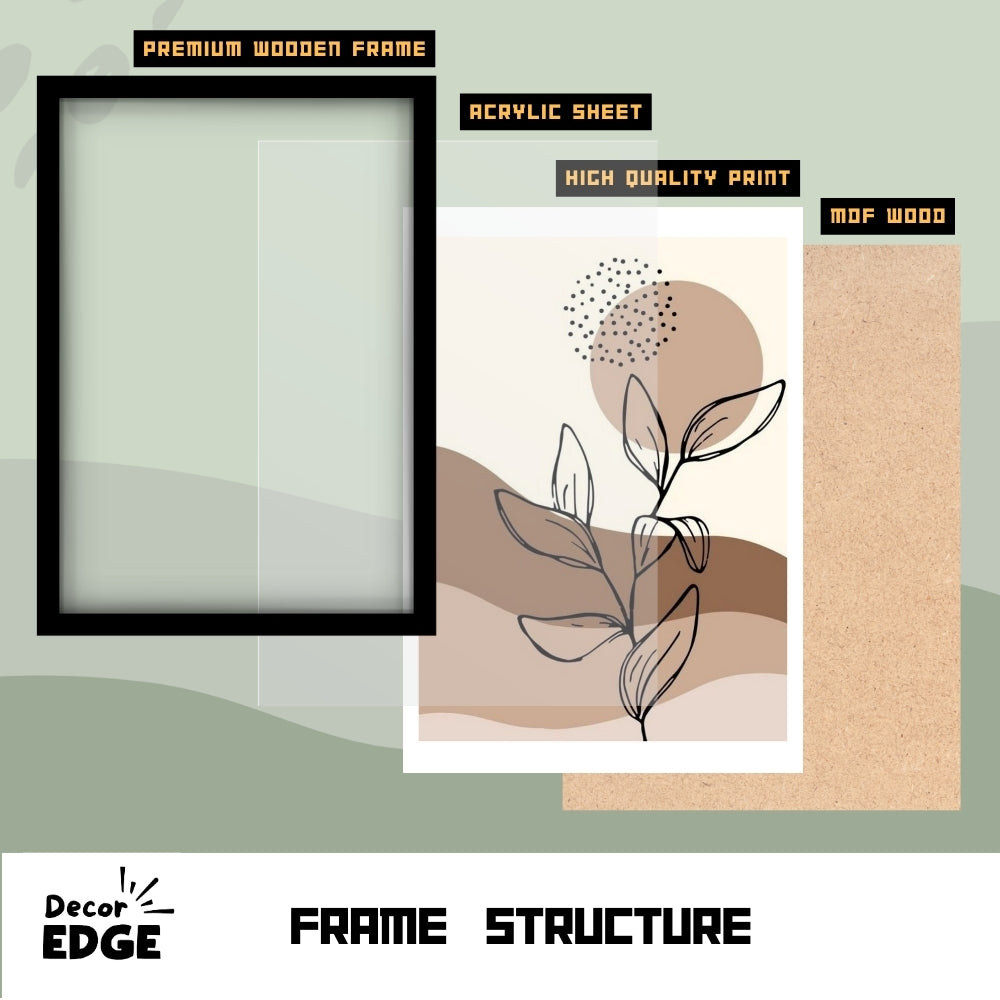 HORIZON LINE - Framed Abstract Poster