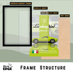 LAMBORGHINI MIURA - Framed Car Poster
