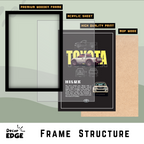TOYOTA HILUX V1 - Framed Car Poster