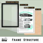 LAMBORGHINI AVENTADOR - Framed Car Poster