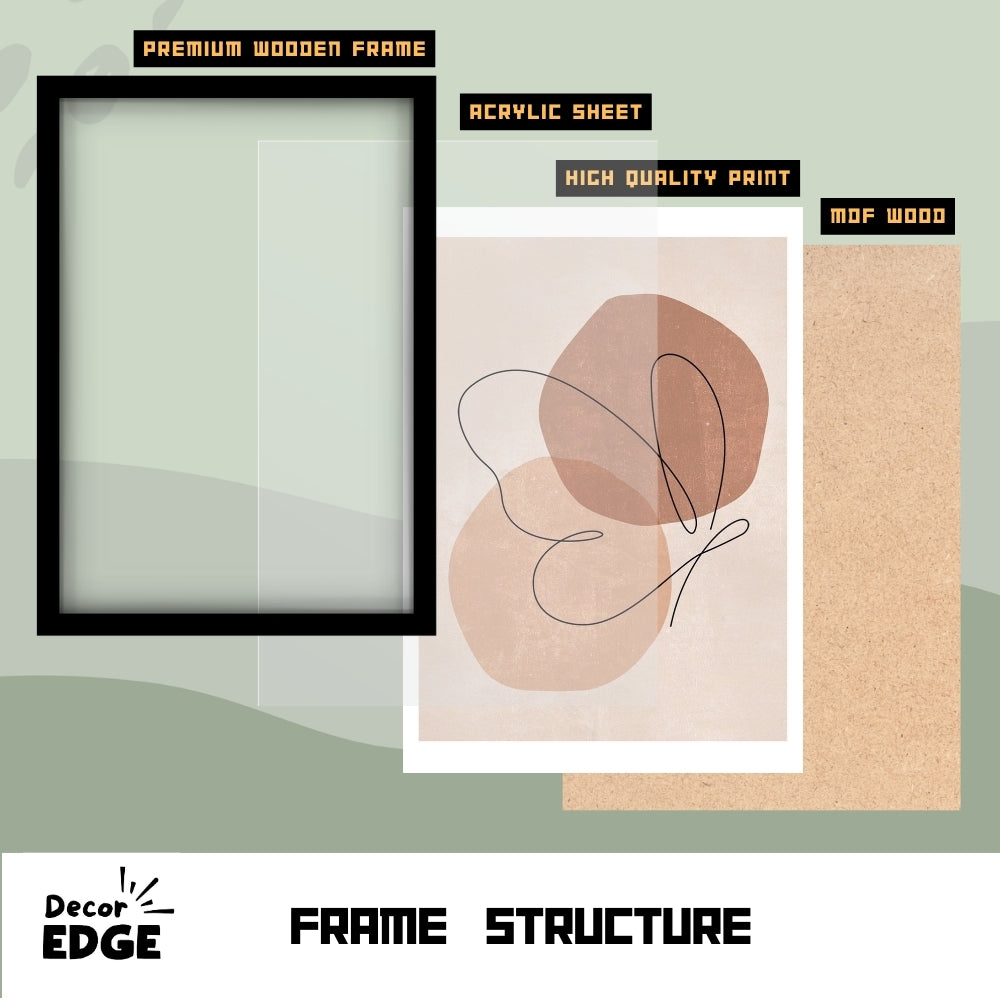 BINARY BOND - Framed Abstract Poster