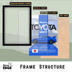 TOYOTA SUPRA MKIV - Framed Car Poster