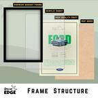 FORD CLASSIC F-100 1956 - Framed Car Poster