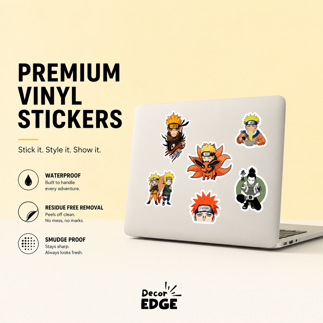 Pack of 20 Naruto Sticker Set