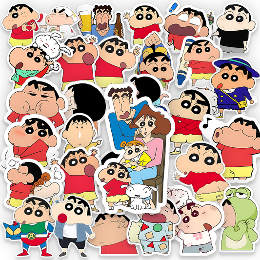 [Pack of 30] Shinchan Premium Sticker Set